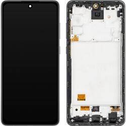 MP Display cu Touchscreen MP compatibil cu Samsung Galaxy A72 5G A726 / A72 A725, cu Rama, Versiune OLED, Negru - gsmboutique