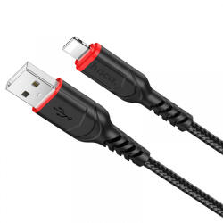 Apple Cablu Date si Incarcare USB-A - Lightning HOCO X59 Victory, 18W, 1m, Negru