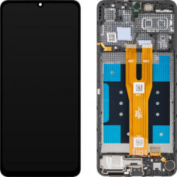 Samsung Display cu Touchscreen MP compatibil cu Samsung Galaxy A06 A065, cu Rama, Negru