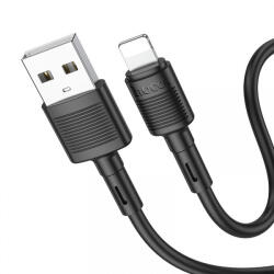 Apple Cablu Date si Incarcare USB-A - Lightning HOCO X83 Victory, 18W, 1m, Negru