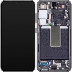 Samsung Display cu Touchscreen Samsung Galaxy S23 S911, cu Rama, Negru (Phantom Black), Service Pack GH82-30480A (GH82-31001A)