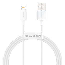Apple Cablu Date si Incarcare USB-A - Lightning Baseus Superior Series, 20W, 1m, Alb CALYS-A02