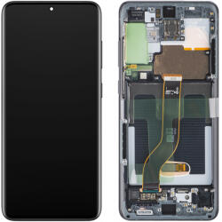 Samsung Display cu Touchscreen Samsung Galaxy S20+ 5G G986 / S20+ G985, cu Rama, Negru, Service Pack GH82-31441A