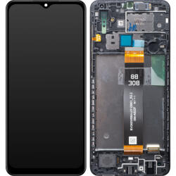 Samsung Display cu Touchscreen Samsung Galaxy A02 A022, cu Rama, Negru, Service Pack GH82-25249A