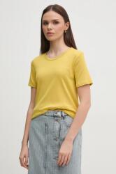 United Colors of Benetton pamut póló női, lila, 3GA2E16A0 - sárga M
