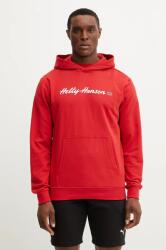 Helly Hansen felső piros, férfi, nyomott mintás, kapucnis - piros S