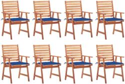 vidaXL Scaune de exterior cu perne, 8 buc. , lemn masiv de acacia (3078384) - comfy