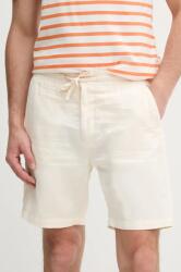 Pepe Jeans vászon rövidnadrág RELAXED LINEN SMART SHORTS bézs, PM801093 - bézs 36