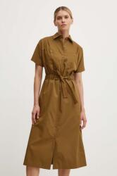 APC A. P. C. pamut ruha robe new drew zöld, midi, egyenes, COGZR. F05959 - zöld 40