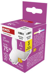 EMOS EMOS ZQ8E33N, LED izzó Classic MR16 / GU10 / 5, 8 W (75 W) / 565 lm / Természetes fehér (ZQ8E33N)