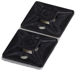 TRACON TALP271 100db/csomag 27x27 mm fekete kábelkötegelő talp (TALP271) - oneclick