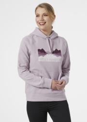 Helly Hansen W Nord Graphic Pullover Hoodie S | Női | Kapucnis pulóverek | Lila | 62981-692