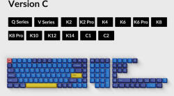 Keychron OEM Dye-Sub PBT - Beach magyar billentyűkészlet kék (T3-HU)