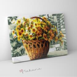 Makana Napraforgók a kosárban - Számfestő készlet, kerettel (40x50 cm)