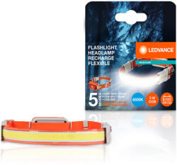 OSRAM Újratölthető LED-es fejlámpa Rugalmas ÉRTÉK OSZTÁLYÚ COB 3W 300lm 4000K USB-C LEDVANCE (4099854175886)