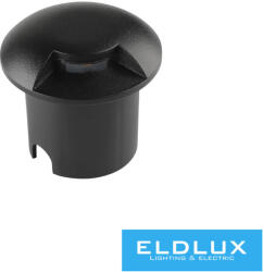 ELDLUX Taposólámpa LED 1w 50lm 3000k 105° IP67 fekete Ø60x54mm (321-C) - moretti
