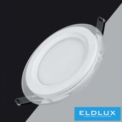 ELDLUX Köralakú süllyesztett LED panel 9w 780lm CCT IP20 fehér (P-94E-T3C)