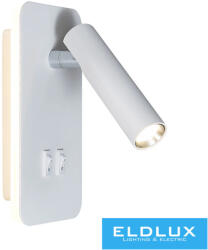 UNIVERSO Fali lámpa LED 6w 240lm + 150lm 3000k IP22 fehér kapcsolóval (E20-BC)