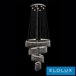 ELDLUX RINGS kristályüveg függeszték króm 149W 4000K (H99111-20-40-60-80) - moretti