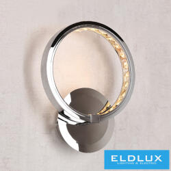 ELDLUX RINGS kristályüveg fali lámpa króm 8W 4000K (W99029-200A)
