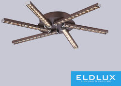 ELDLUX MEMPHIS kristályüveg mennyezeti lámpa króm 18W 4000K (C99016-6)