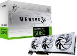 MSI GeForce RTX 5080 VENTUS 3X OC WHITE 16GB GDDR7 256bit (RTX 5080 16G VENTUS 3X OC WHITE) Videokártya