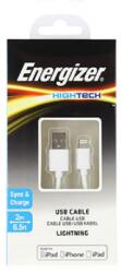 Energizer Кабел Energizer - USB/Lightning, 2 m, бял (C11UBLIKWH4)