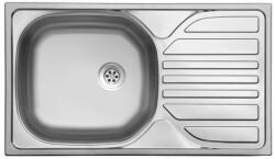 Evido BASIC MINI rozsdamentes acél mosogató, rozsdamentes acél, egymedence csepegtetővel, 1 1/2'' lefolyó garnitúra (BASIC MINI)