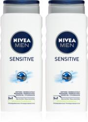Nivea MEN Sensitive душ гел за тяло и коса изгодна опаковка