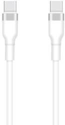 Setty Cablu Date si Incarcare USB-C - USB-C Setty, 60W, 1m, Alb - evomag