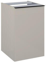 AREZZO design Alsó szekrény, AREZZO design MONTEREY 40 cm-es oldalszekrény szennyeskosárral Matt beige színben - mozaikkeramia