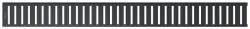 Alcadrain Padlóösszefolyó rács, AlcaPlast Pure Black 550 mm PURE-550BLACK