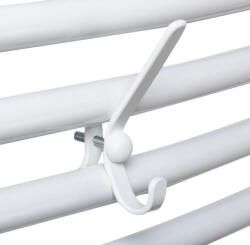 SAPHO Törölközőtartó, Sapho AQUALINE törölköző akasztó radiátorra, fehér 2602S