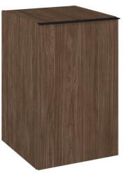 AREZZO design Alsó szekrény, AREZZO design MONTEREY 40 cm-es oldalszekrény 1 ajtóval Lincoln dió színben - mozaikkeramia