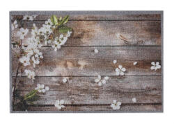 Profi Padló Lábtörlő, Impression flowers on wood 40x60