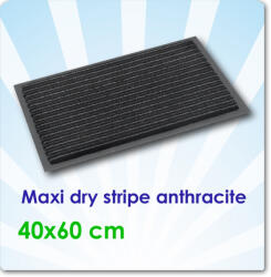Ecomat Lábtörlő, Maxi Dry Stripe Anthracite 40x60 cm
