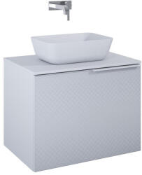 AREZZO design Alsó szekrény, AREZZO design Malibu alsószekrény 70 1 fiók + 1 fiók , v. matt szürke - mozaikkeramia