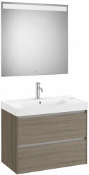 Roca Komplett bútor, Roca Ona A851707511 Unik mosdó+mosdószekrény tükörrel, sötét szil - mozaikkeramia