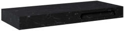 AREZZO design Mosdópult, AREZZO design MARQUINA márvány 120x46 cm konzolos mosdópult Matt Fekete színben - mozaikkeramia