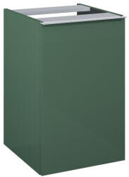 AREZZO design Alsó szekrény, AREZZO design MONTEREY 40 cm-es oldalszekrény szennyeskosárral Matt Zöld színben - mozaikkeramia