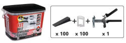 RUBI Lapszintező készlet, Rubi 03914 Delta ékes lapszintező készlet 1, 5 mm (3-12 mm)