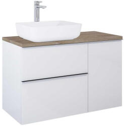 AREZZO design Mosdópult, AREZZO design 100x46 cm mosdópult, Természetes tölgy színben - mozaikkeramia