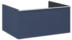AREZZO design Alsó szekrény, AREZZO design MONTEREY 60 cm-es alsószekrény 1 fiókkal Matt Kék színben, szifonkiv - mozaikkeramia