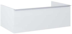 AREZZO design Alsó szekrény, AREZZO design MONTEREY 80 cm-es alsószekrény 1 fiókkal Matt Fehér színben, szifonk - mozaikkeramia