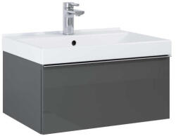 AREZZO design Alsó szekrény, AREZZO design MONTEREY 60 cm-es alsószekrény 1 fiókkal Mf. antracit színben, szifo - mozaikkeramia