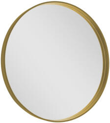 SAPHO Tükör, Sapho NOTION NT700G kerek keretes tükör, átm: 70cm, matt arany - mozaikkeramia