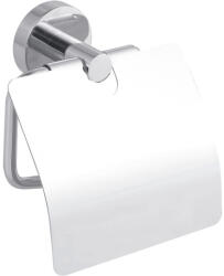 tesa WC papír tartó, Tesa Smooz fedeles wc papír tartó, ragasztós rögzítésű, króm