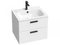 RAVAK Alsó szekrény, Ravak Chrome SD II 60 fehér, fekete fogantyúval 152 mm X000001744 - mozaikkeramia