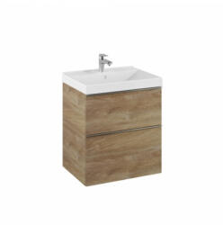 AREZZO design Alsó szekrény, AREZZO design MONTEREY 60 cm-es alsószekrény 2 fiókkal, Canela tölgy színben, szif - mozaikkeramia