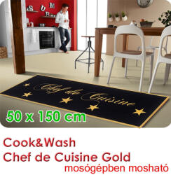 Profipadló Konyhaszőnyeg, Cook&Wash Chef de Cuisine gold